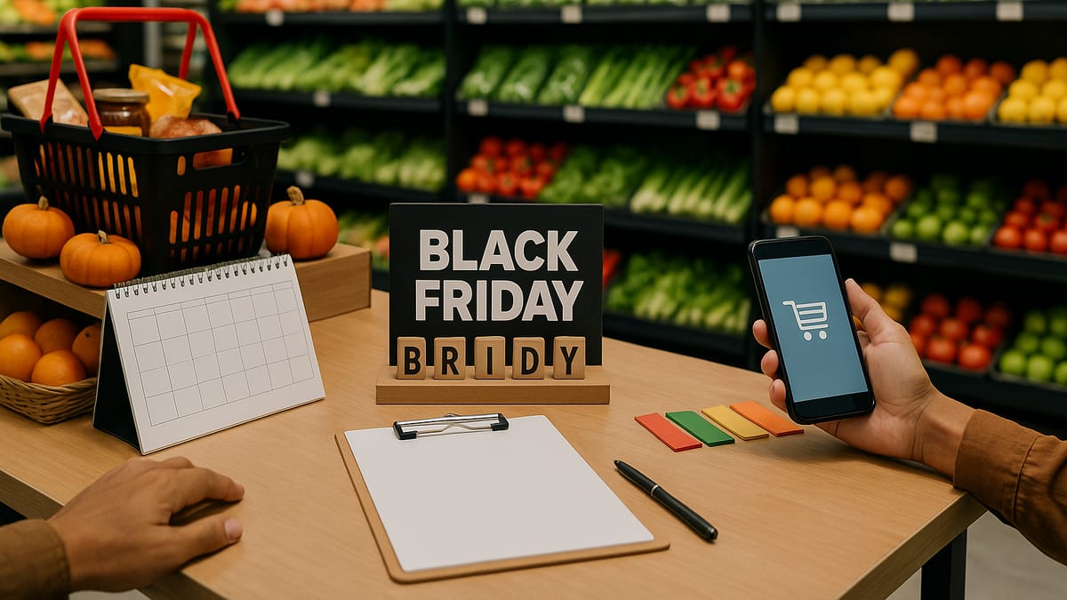 Black Friday para supermercado online: como preparar oferta e entrega - capa do blog Encarte Fácil