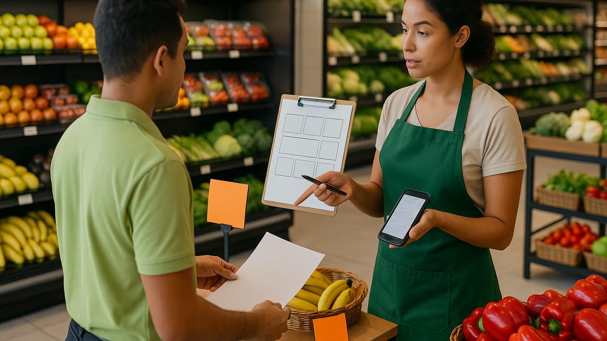Briefing de encarte para equipe do supermercado: modelo prático - guia do Encarte Fácil