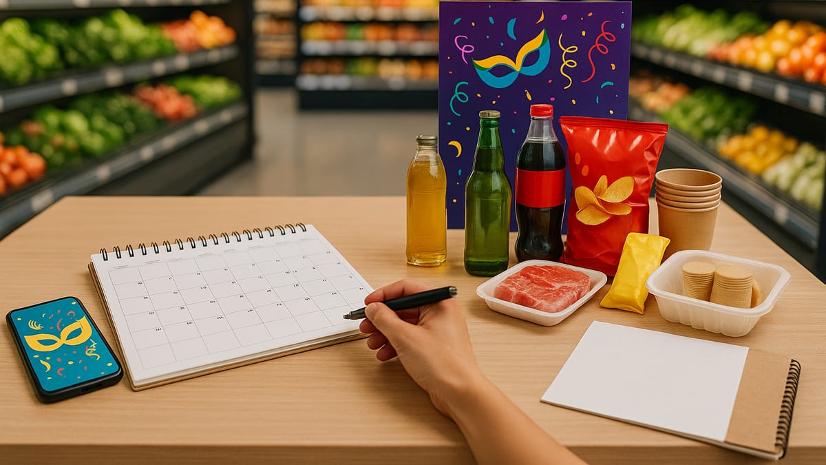 Campanha de Carnaval para supermercado: ofertas e encarte - guia do Encarte Fácil