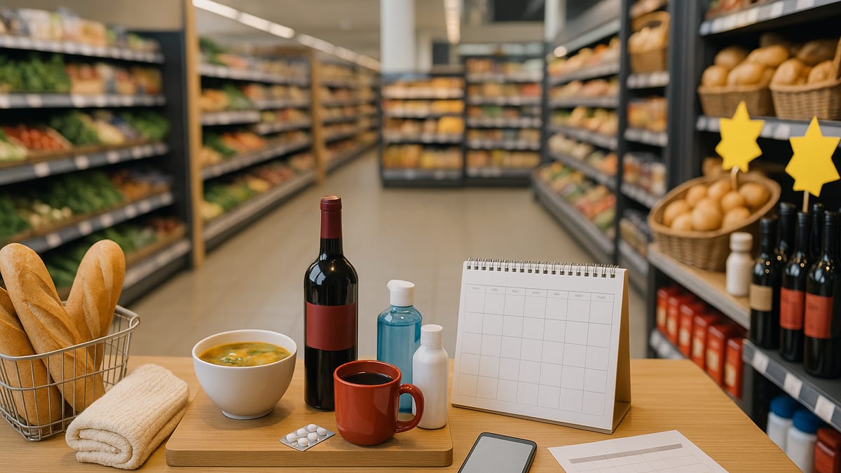 Campanha de inverno para supermercado: categorias e encarte - guia do Encarte Fácil