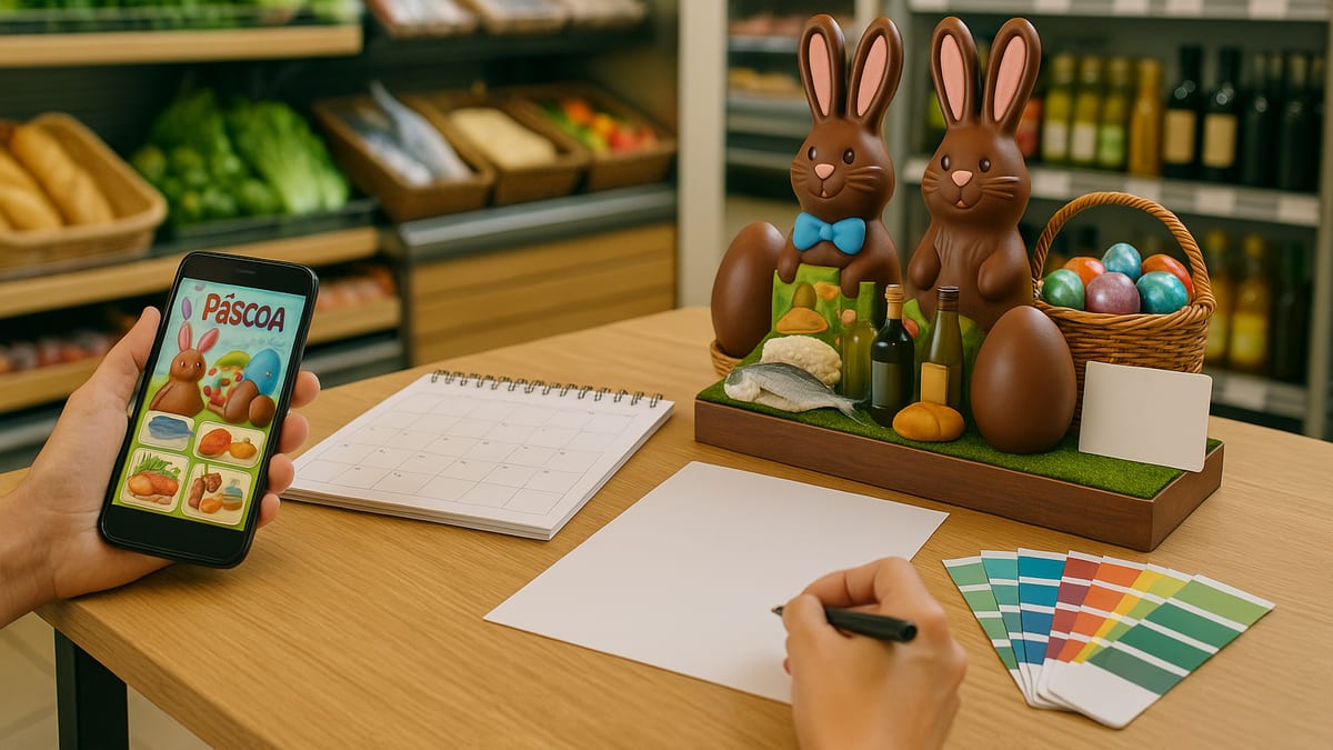 Encarte de Páscoa para mercado: como vender além do chocolate - guia do Encarte Fácil