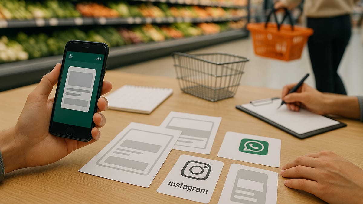 Encarte multicanal: WhatsApp, Instagram e impresso na mesma campanha - guia do Encarte Fácil