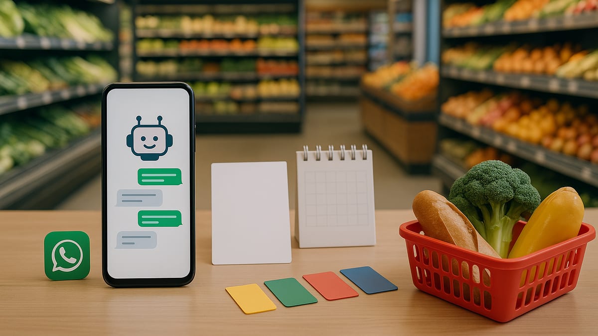 IA no atendimento de supermercado: onde ajuda e onde precisa de cuidado - capa do blog Encarte Fácil