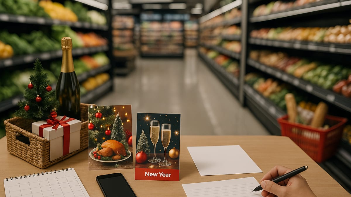 Natal e Ano Novo no supermercado: calendário de encartes - guia do Encarte Fácil