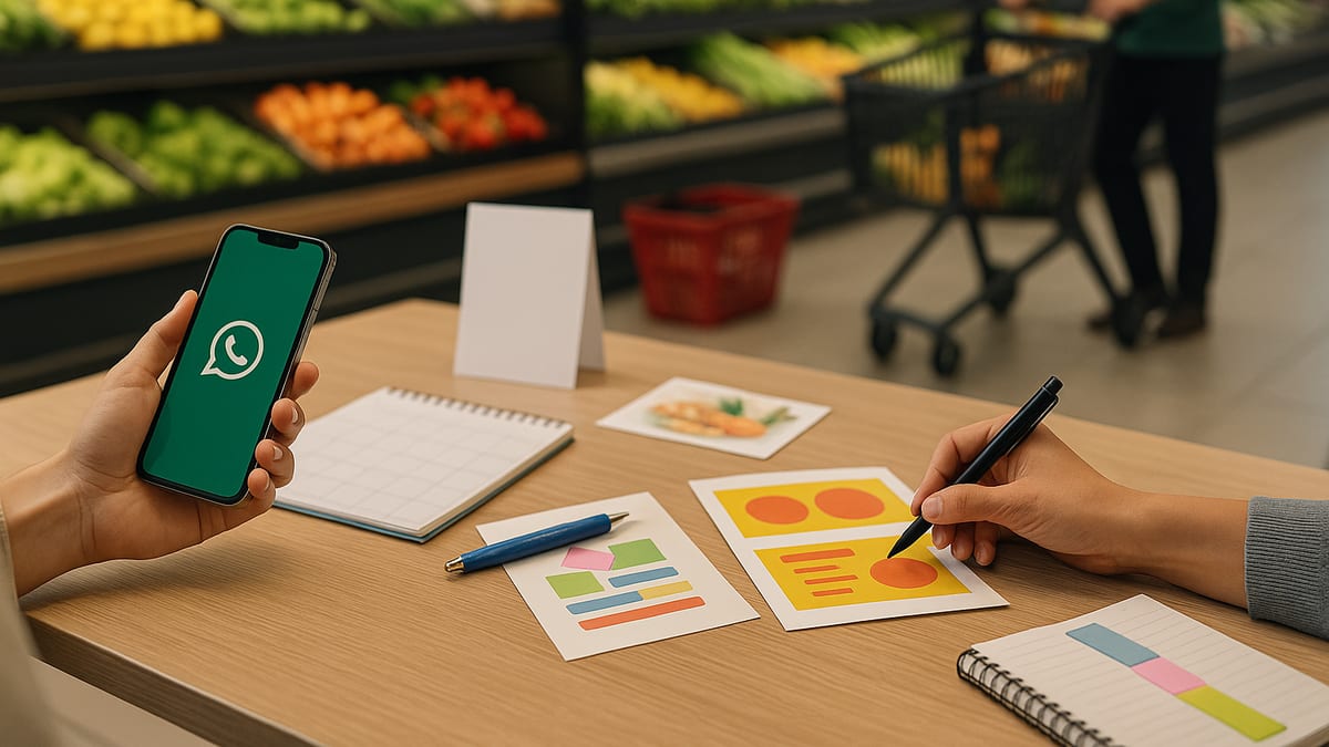 WhatsApp para pedidos de supermercado: como transformar conversa em venda - capa do blog Encarte Fácil